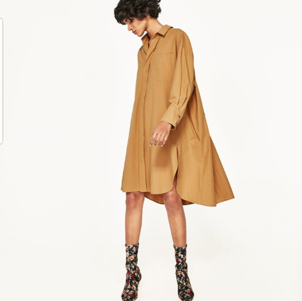 Zara dress shirt tan - Picture 3 of 4